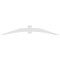 Ekena Millwork Archdale Architectural Grade PVC Gable Bracket, 96"W x 16"H x 4"D x 6"F, 4/12 Pitch GBP096X16X0406ARC00 - alternate 4